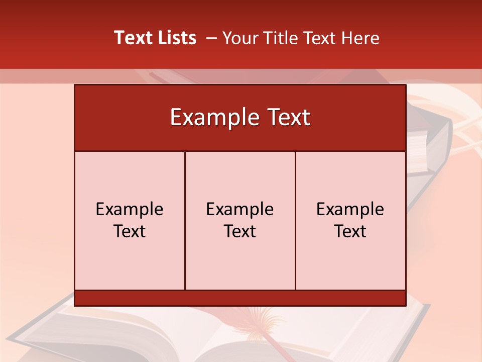 Blank Letter Inkstand PowerPoint Template