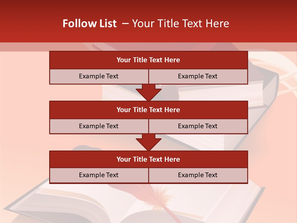 Blank Letter Inkstand PowerPoint Template