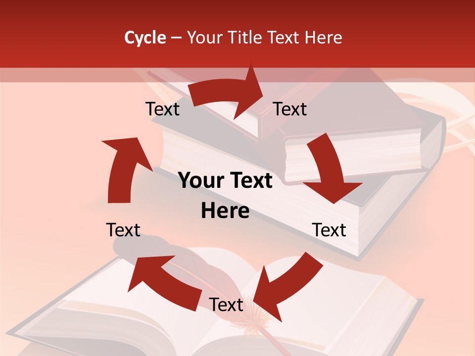 Blank Letter Inkstand PowerPoint Template