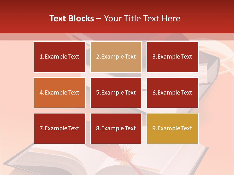 Blank Letter Inkstand PowerPoint Template