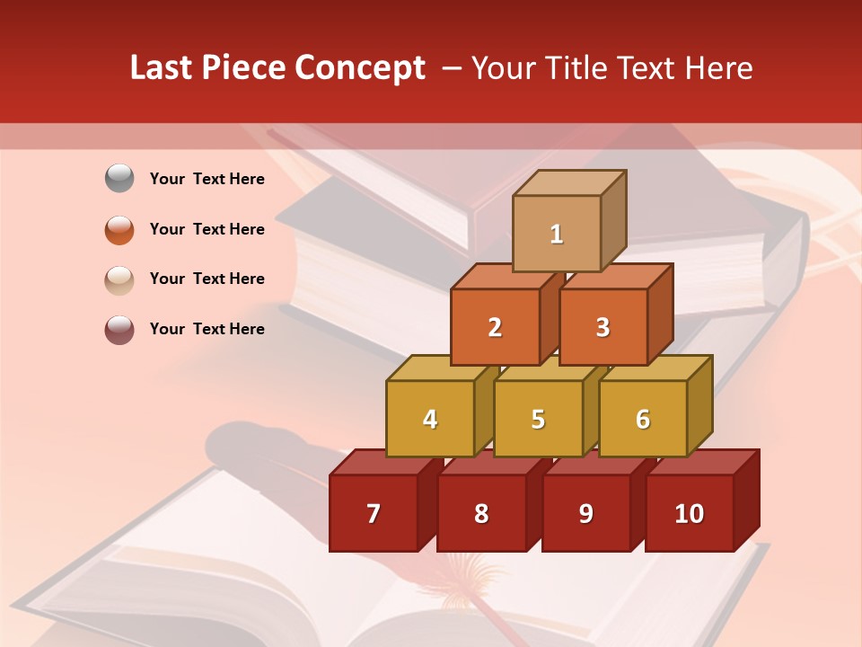 Blank Letter Inkstand PowerPoint Template