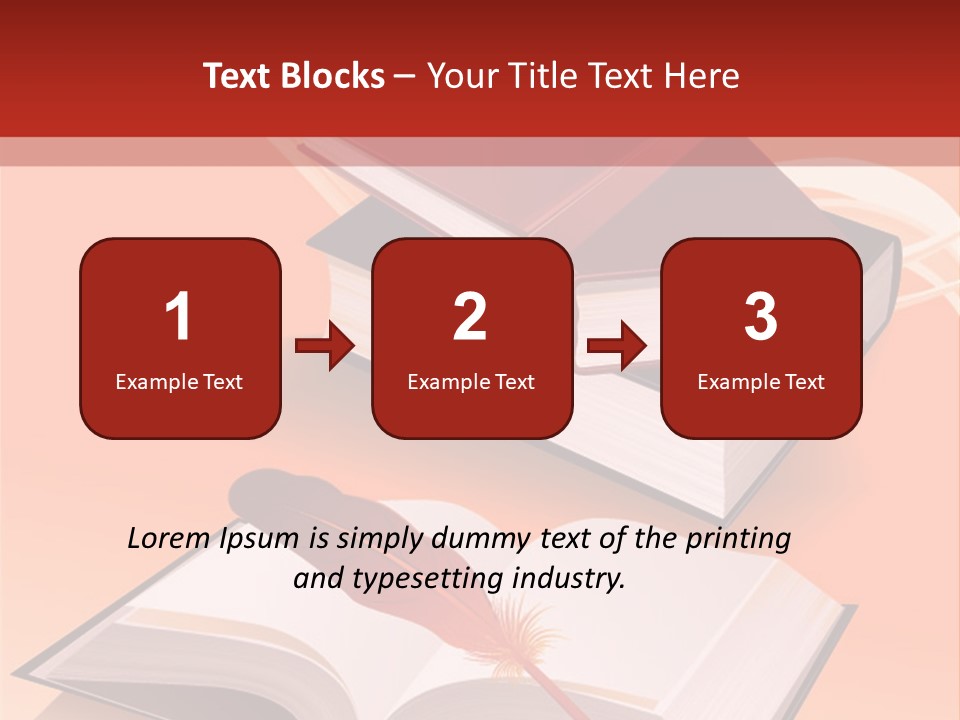Blank Letter Inkstand PowerPoint Template