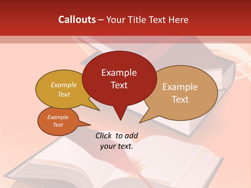 Blank Letter Inkstand PowerPoint Template