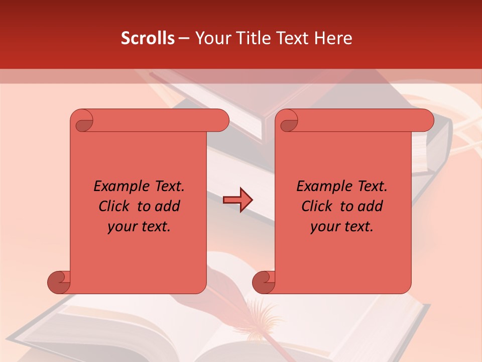 Blank Letter Inkstand PowerPoint Template