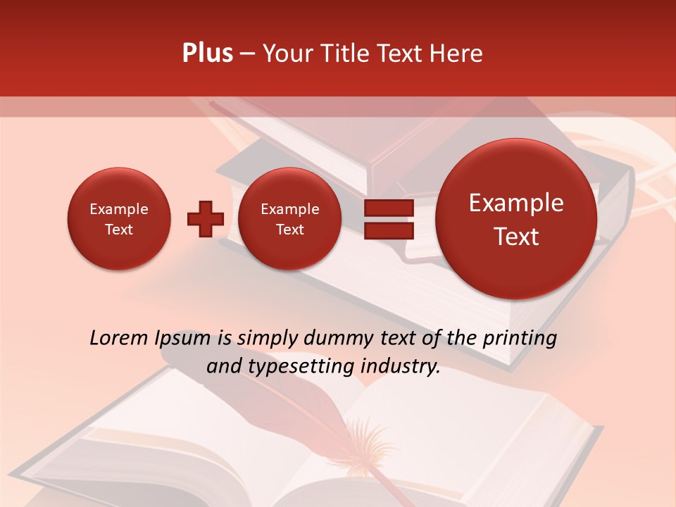 Blank Letter Inkstand PowerPoint Template