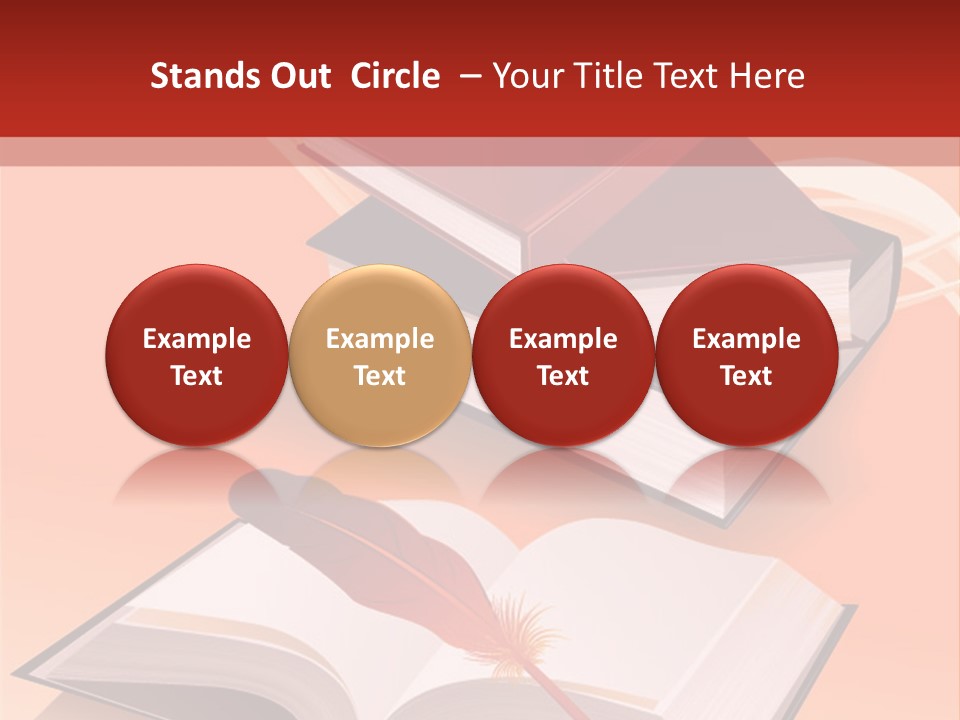 Blank Letter Inkstand PowerPoint Template