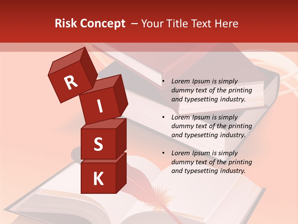 Blank Letter Inkstand PowerPoint Template