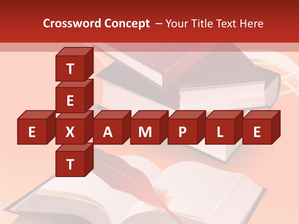 Blank Letter Inkstand PowerPoint Template