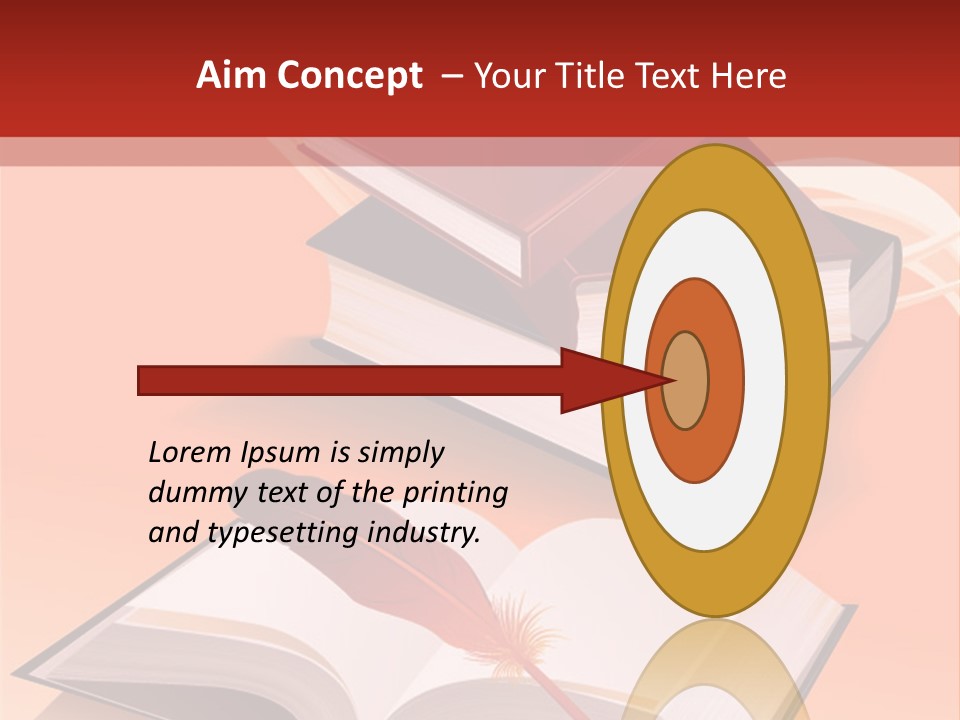 Blank Letter Inkstand PowerPoint Template