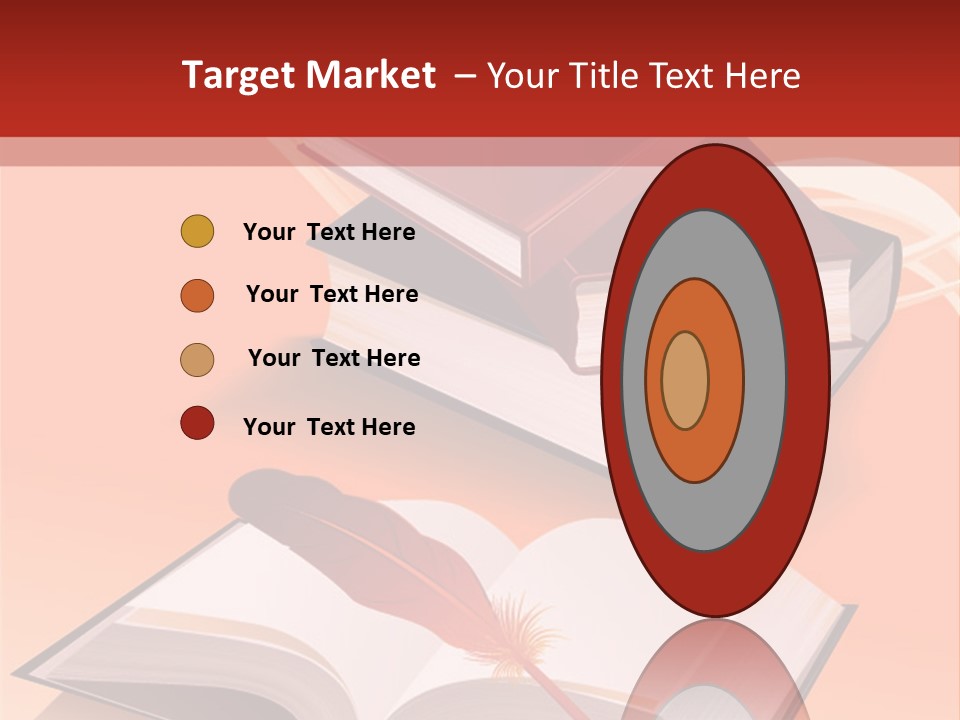 Blank Letter Inkstand PowerPoint Template