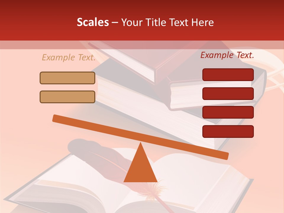 Blank Letter Inkstand PowerPoint Template