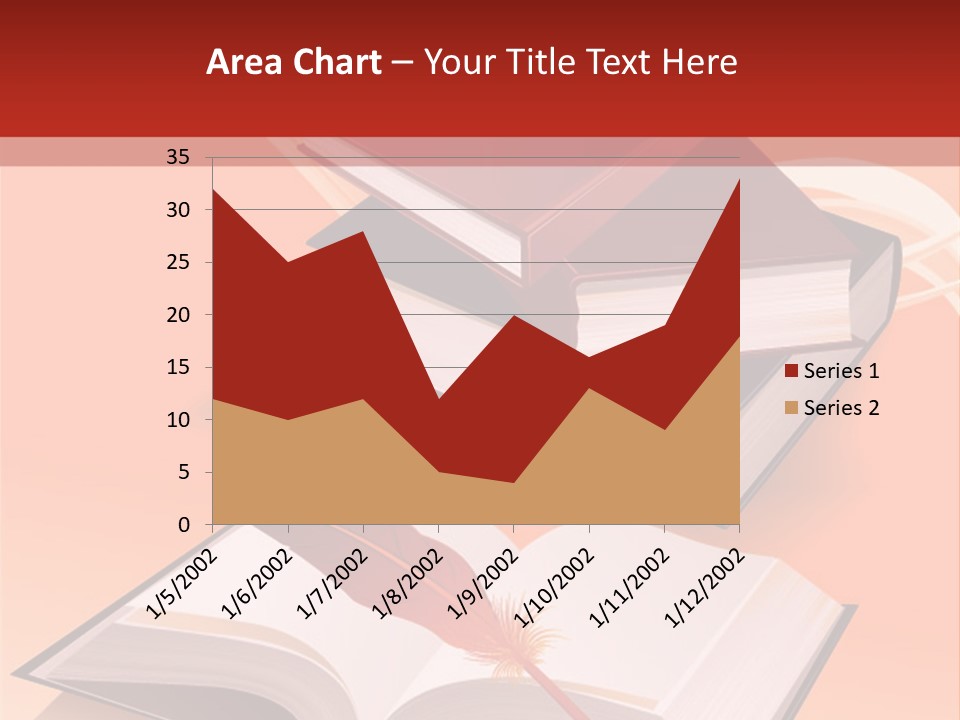 Blank Letter Inkstand PowerPoint Template