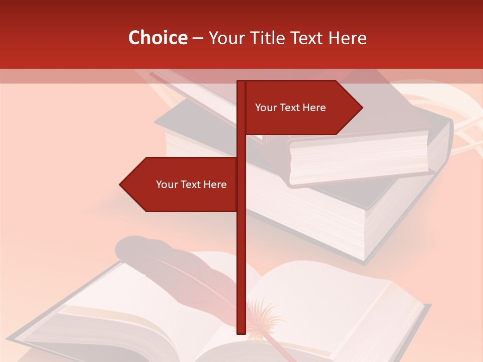 Blank Letter Inkstand PowerPoint Template