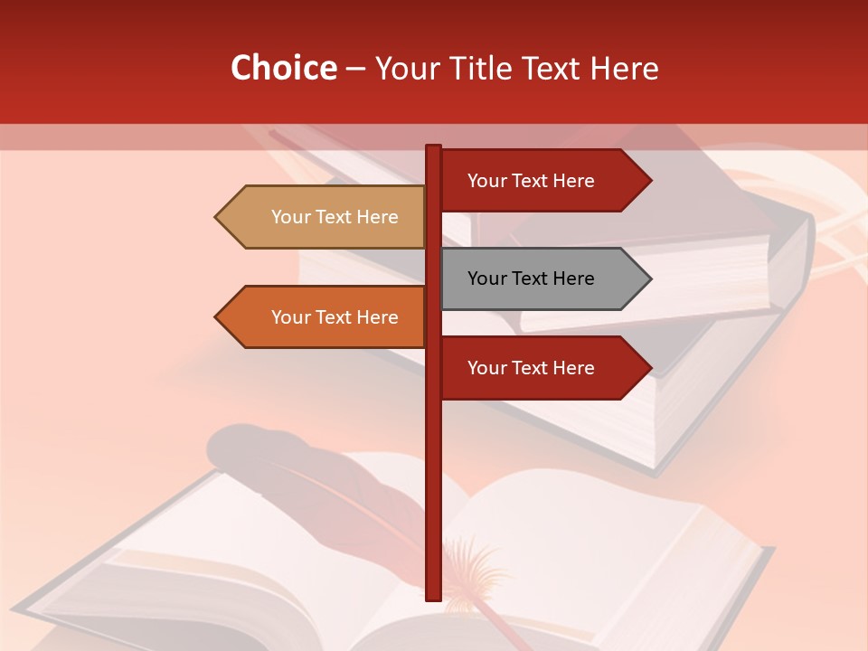 Blank Letter Inkstand PowerPoint Template