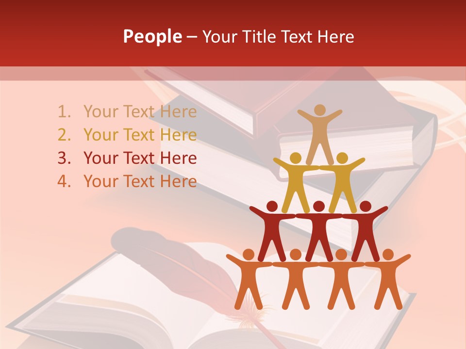 Blank Letter Inkstand PowerPoint Template