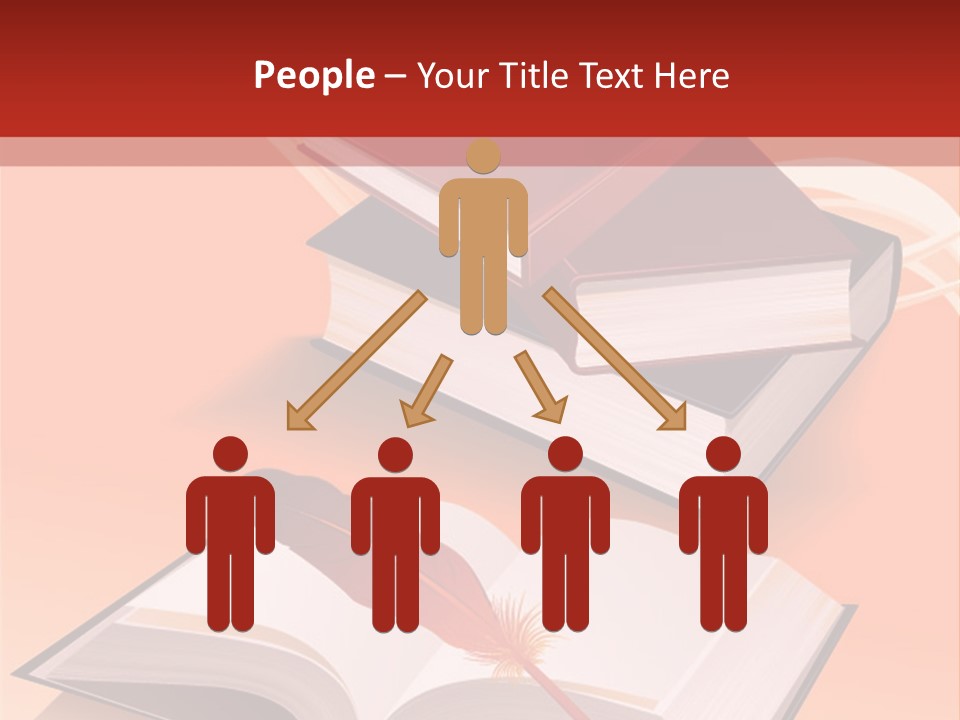 Blank Letter Inkstand PowerPoint Template