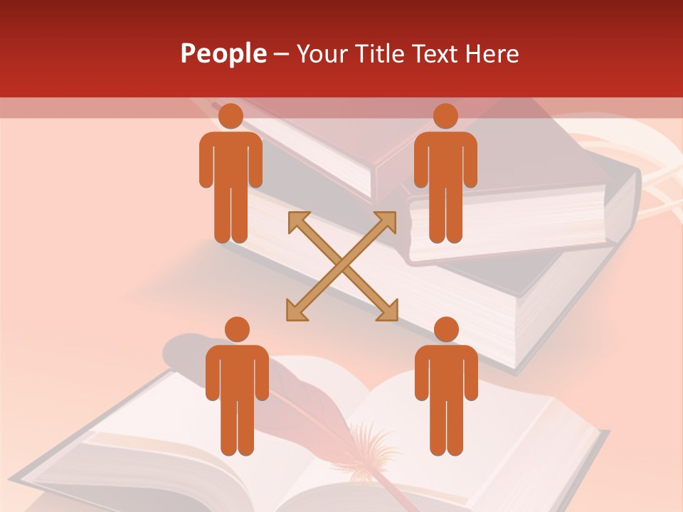 Blank Letter Inkstand PowerPoint Template