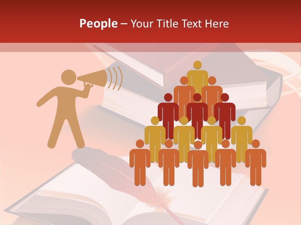 Blank Letter Inkstand PowerPoint Template