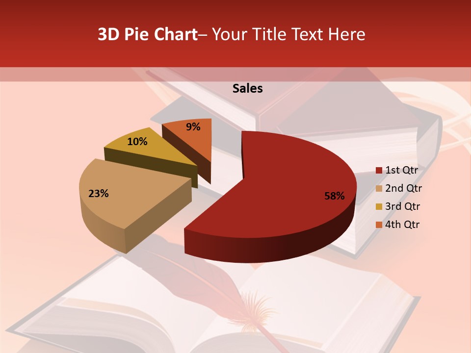 Blank Letter Inkstand PowerPoint Template
