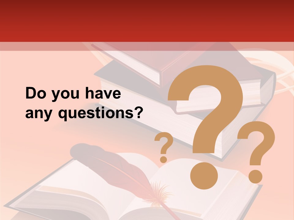 Blank Letter Inkstand PowerPoint Template