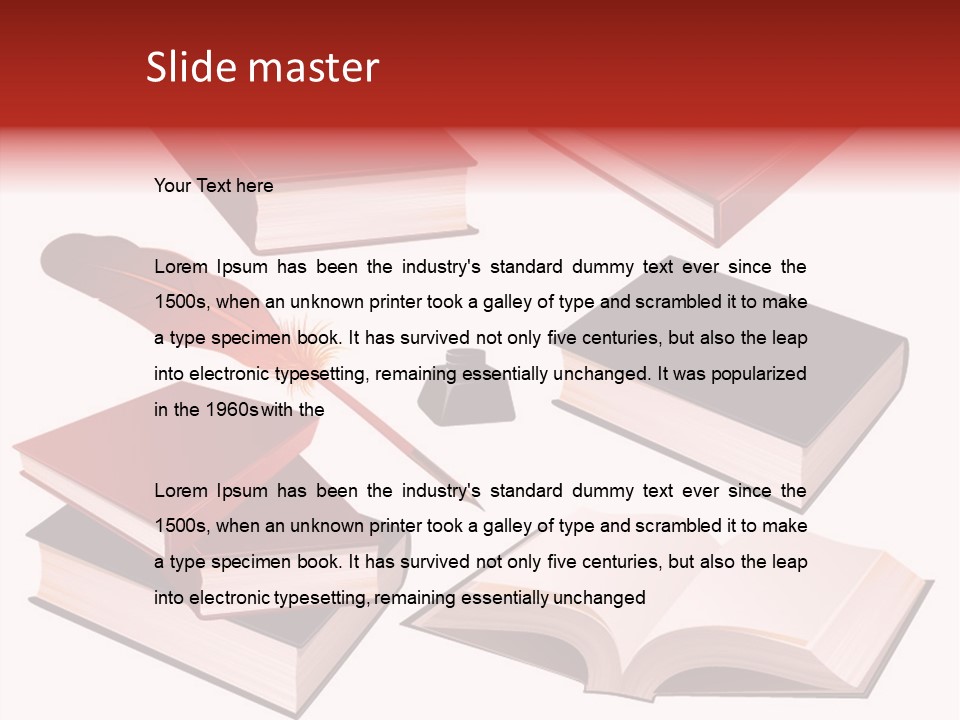 Document Writing Organizer PowerPoint Template