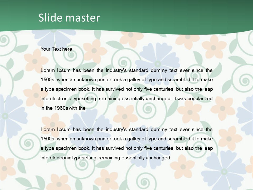 A Colorful Flower Powerpoint Presentation PowerPoint Template