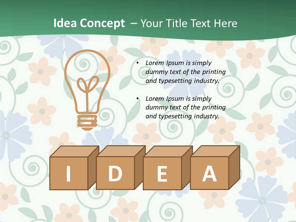 A Colorful Flower Powerpoint Presentation PowerPoint Template