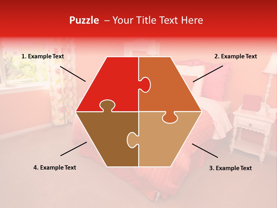 Girl Blanket Shutters PowerPoint Template