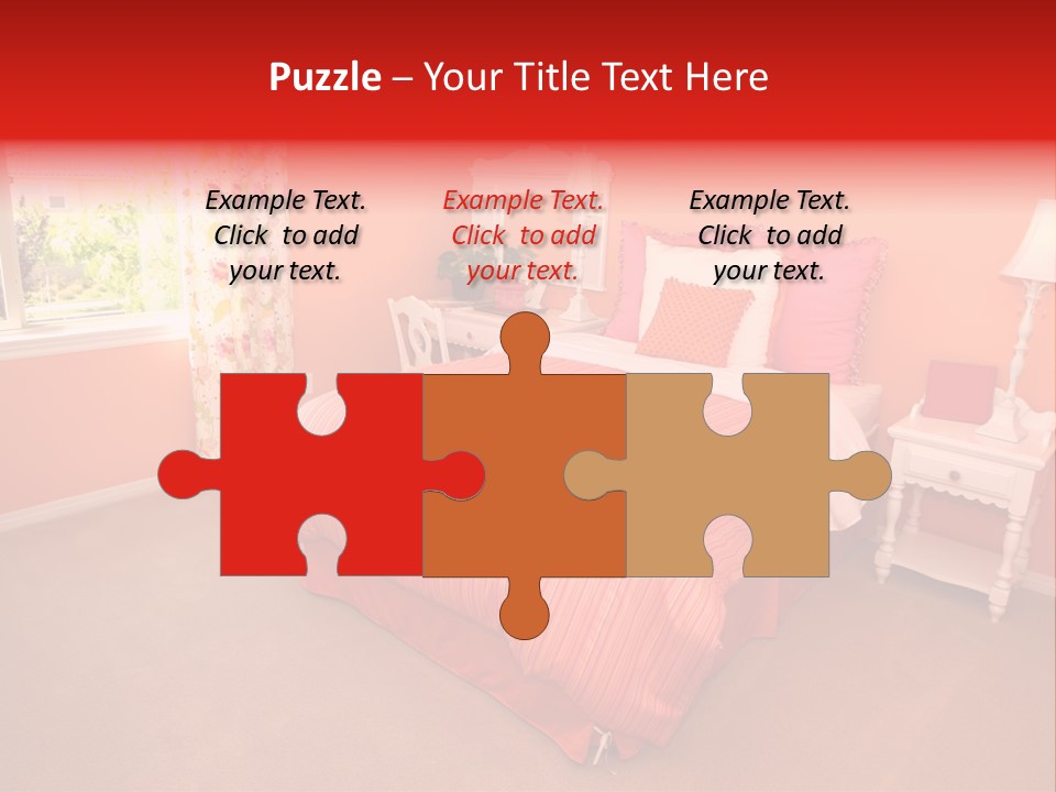 Girl Blanket Shutters PowerPoint Template