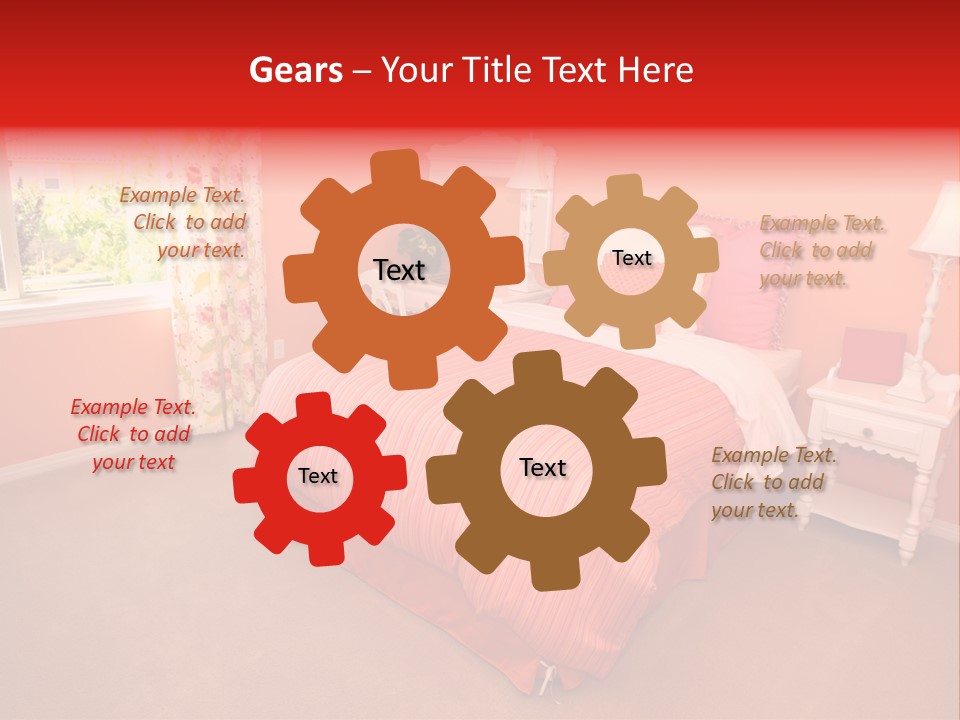 Girl Blanket Shutters PowerPoint Template