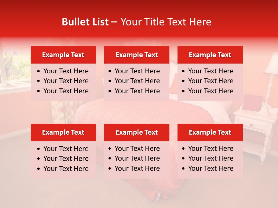 Girl Blanket Shutters PowerPoint Template