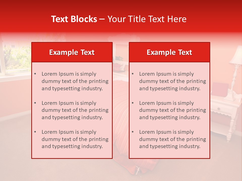 Girl Blanket Shutters PowerPoint Template