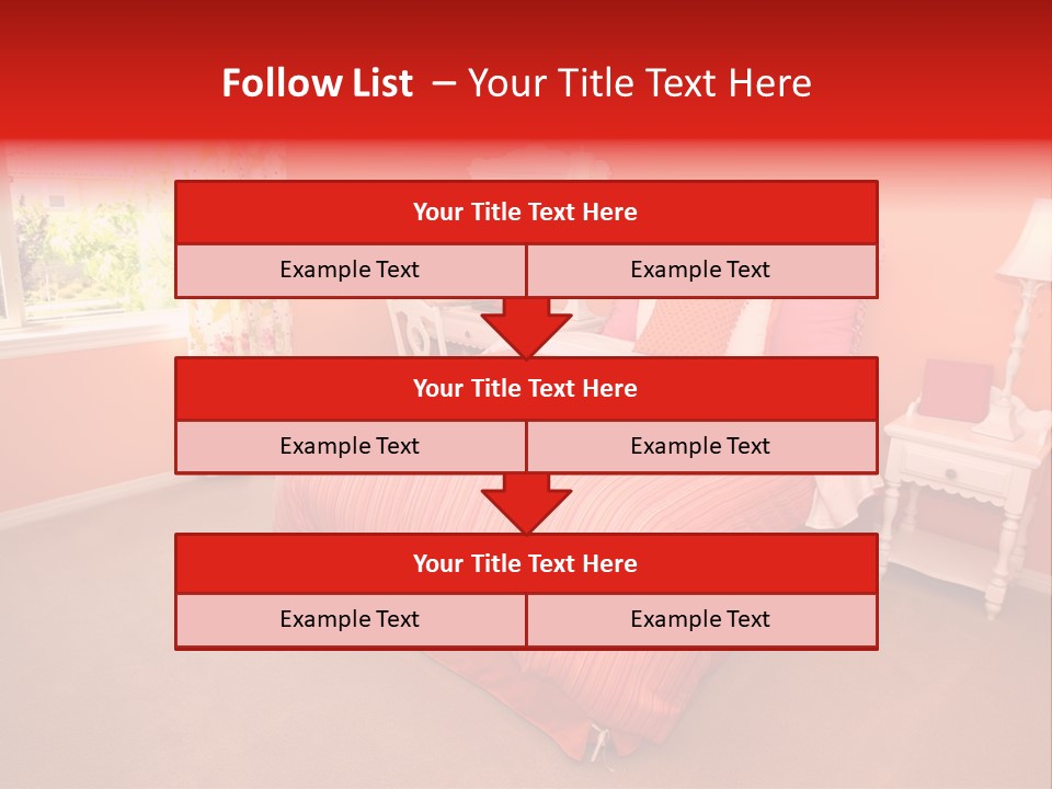 Girl Blanket Shutters PowerPoint Template