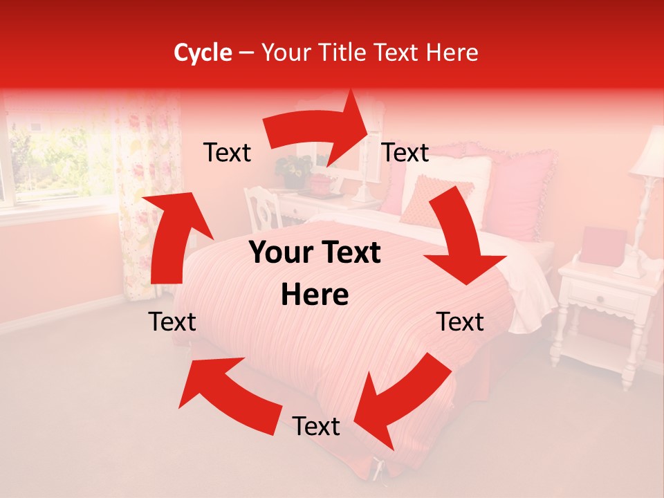 Girl Blanket Shutters PowerPoint Template