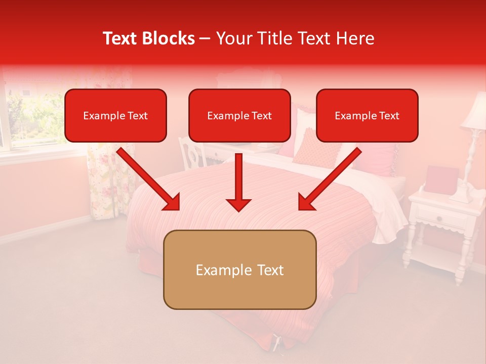 Girl Blanket Shutters PowerPoint Template