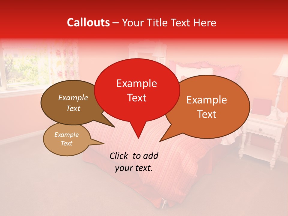 Girl Blanket Shutters PowerPoint Template