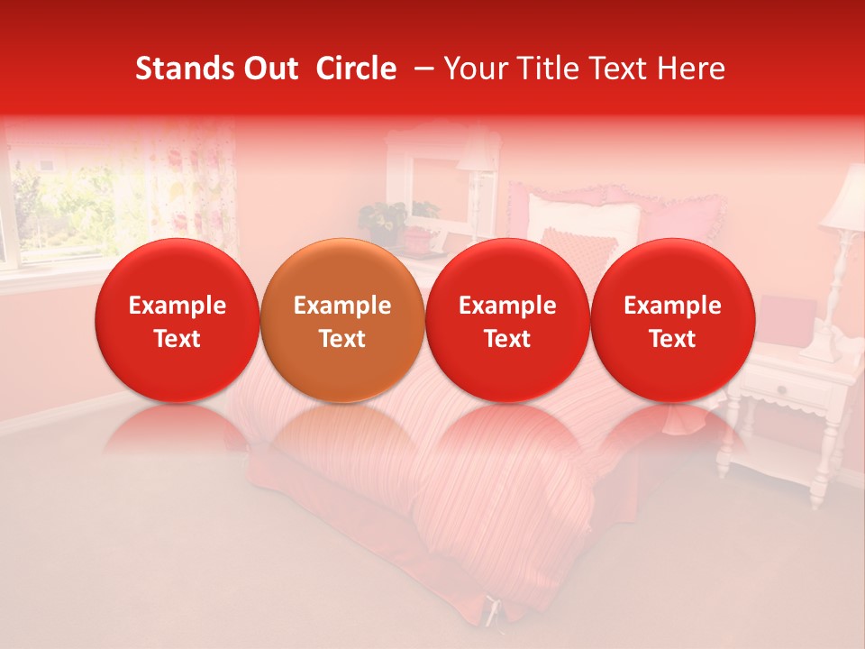 Girl Blanket Shutters PowerPoint Template