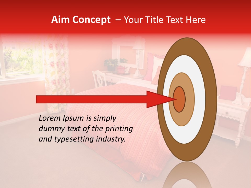 Girl Blanket Shutters PowerPoint Template