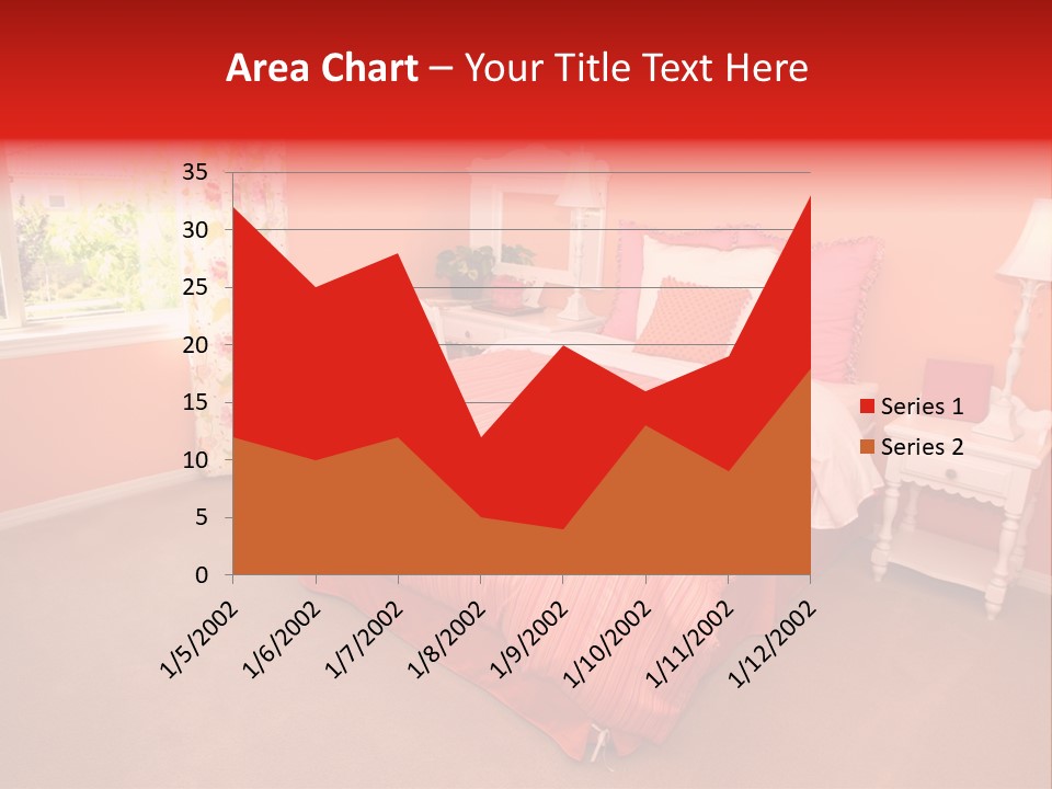 Girl Blanket Shutters PowerPoint Template