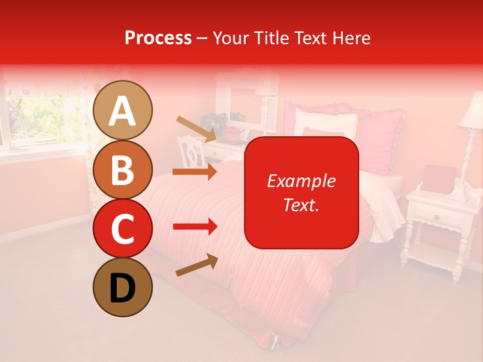 Girl Blanket Shutters PowerPoint Template