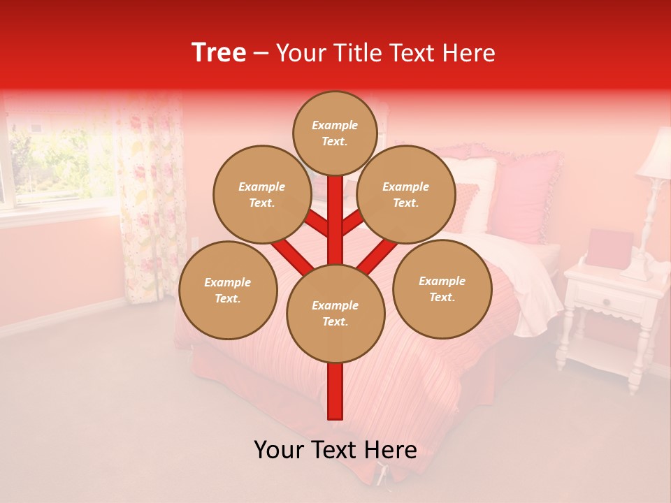 Girl Blanket Shutters PowerPoint Template