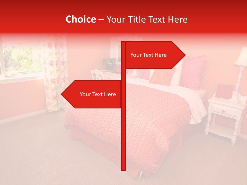 Girl Blanket Shutters PowerPoint Template