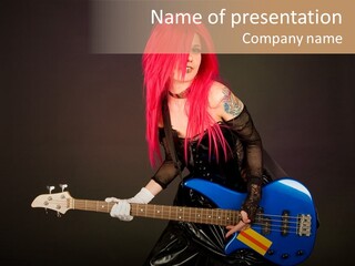 Play Wig Alternative PowerPoint Template