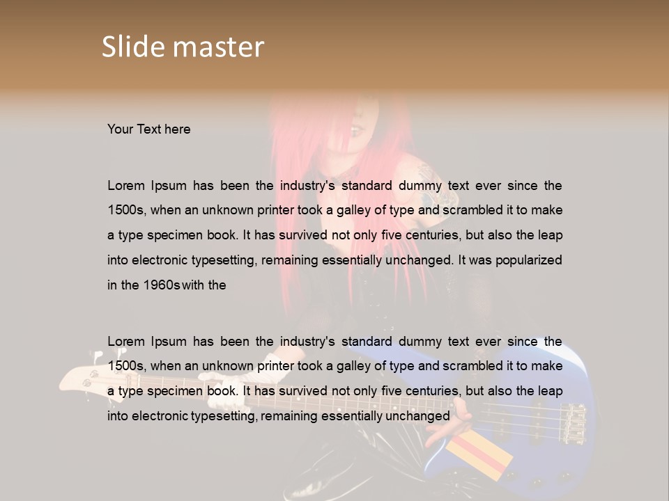 Play Wig Alternative PowerPoint Template