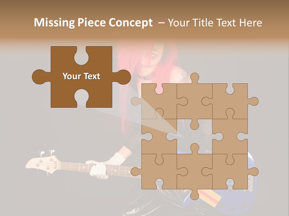 Play Wig Alternative PowerPoint Template