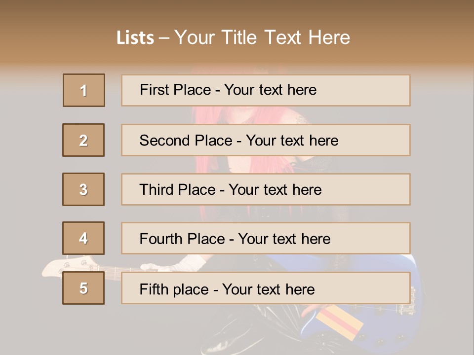 Play Wig Alternative PowerPoint Template