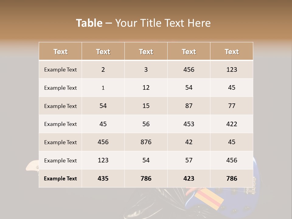 Play Wig Alternative PowerPoint Template