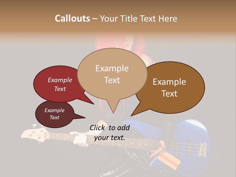 Play Wig Alternative PowerPoint Template