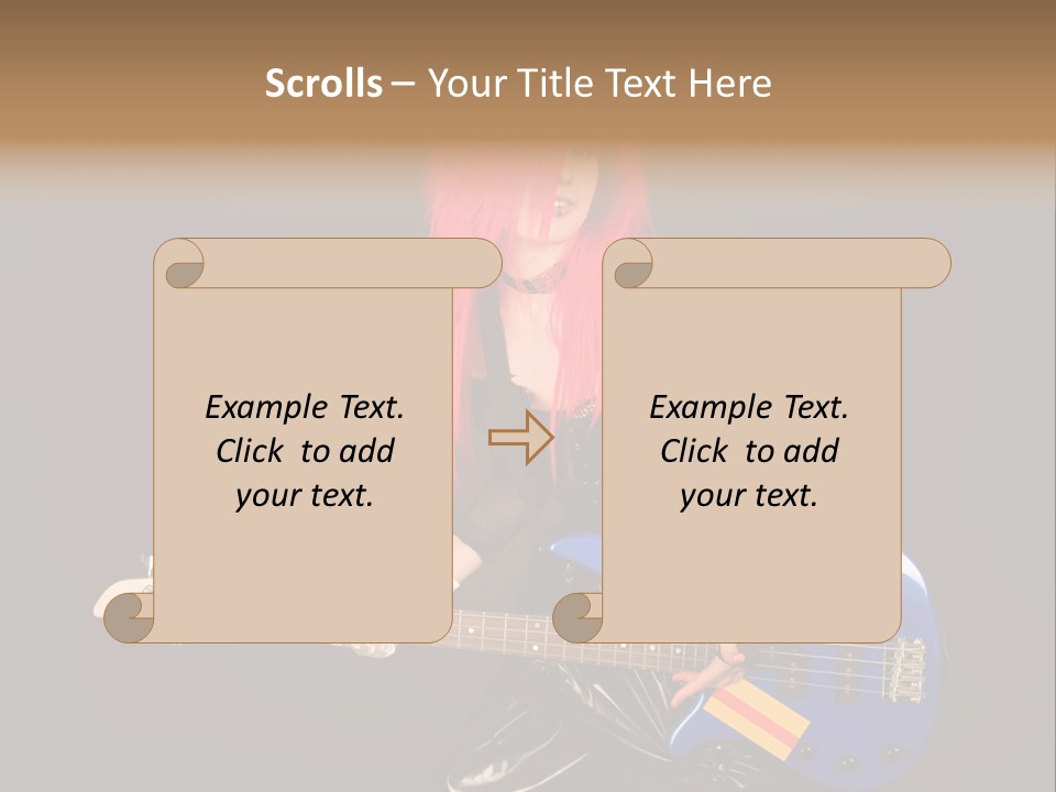 Play Wig Alternative PowerPoint Template