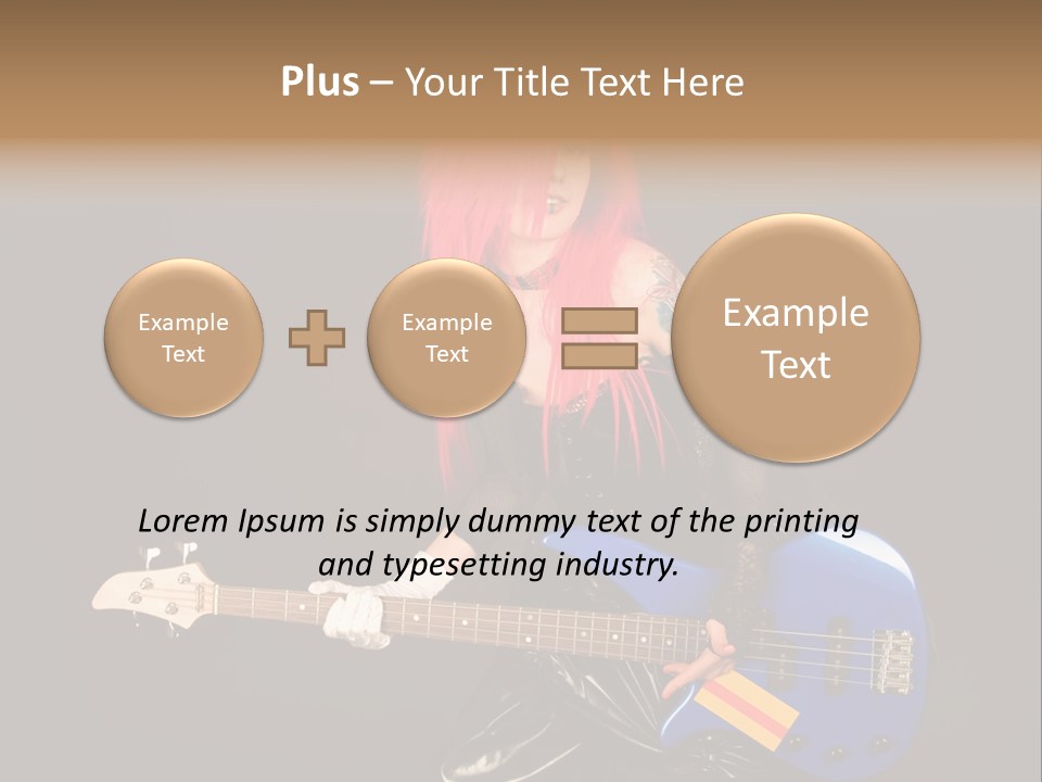 Play Wig Alternative PowerPoint Template